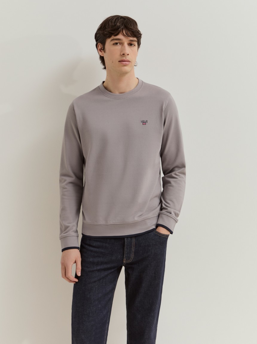 Sweatshirt em algodão