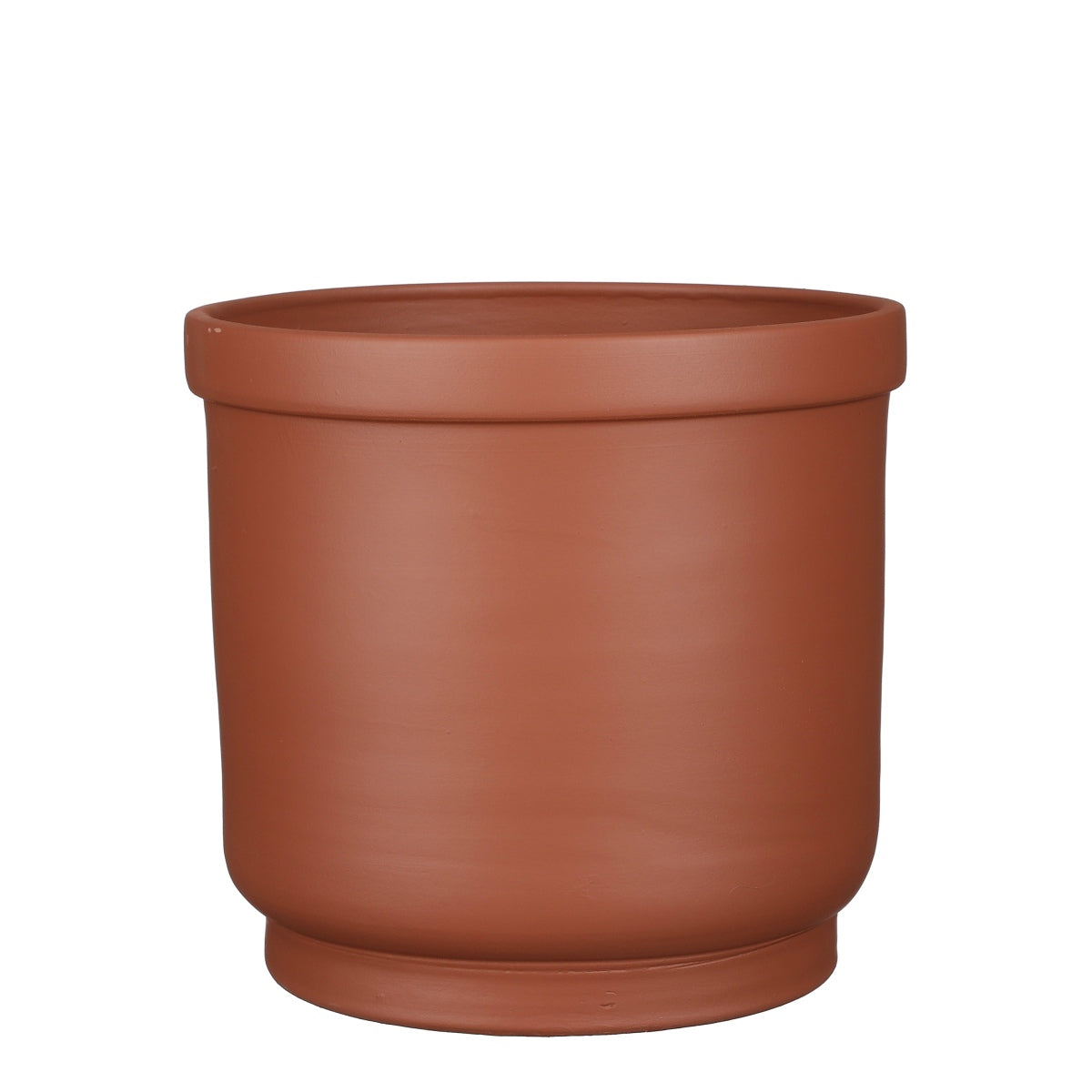 Mica decorations pot de fleur riva - 26x26x23 cm - terre cuite - terre cuite