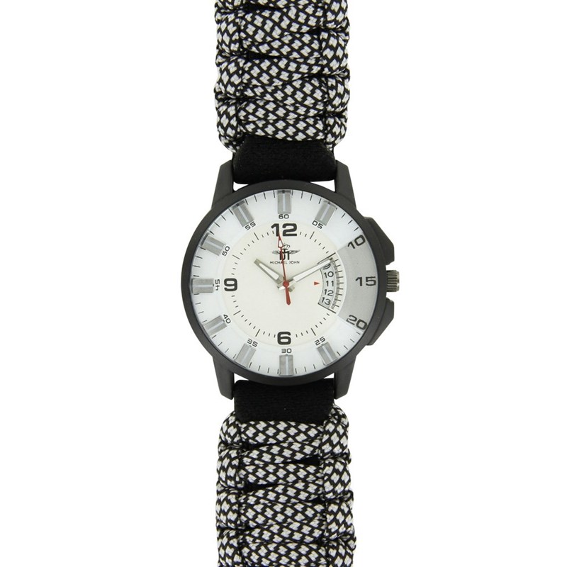 Montre Homme M. JOHN bracelet Cuir Noir