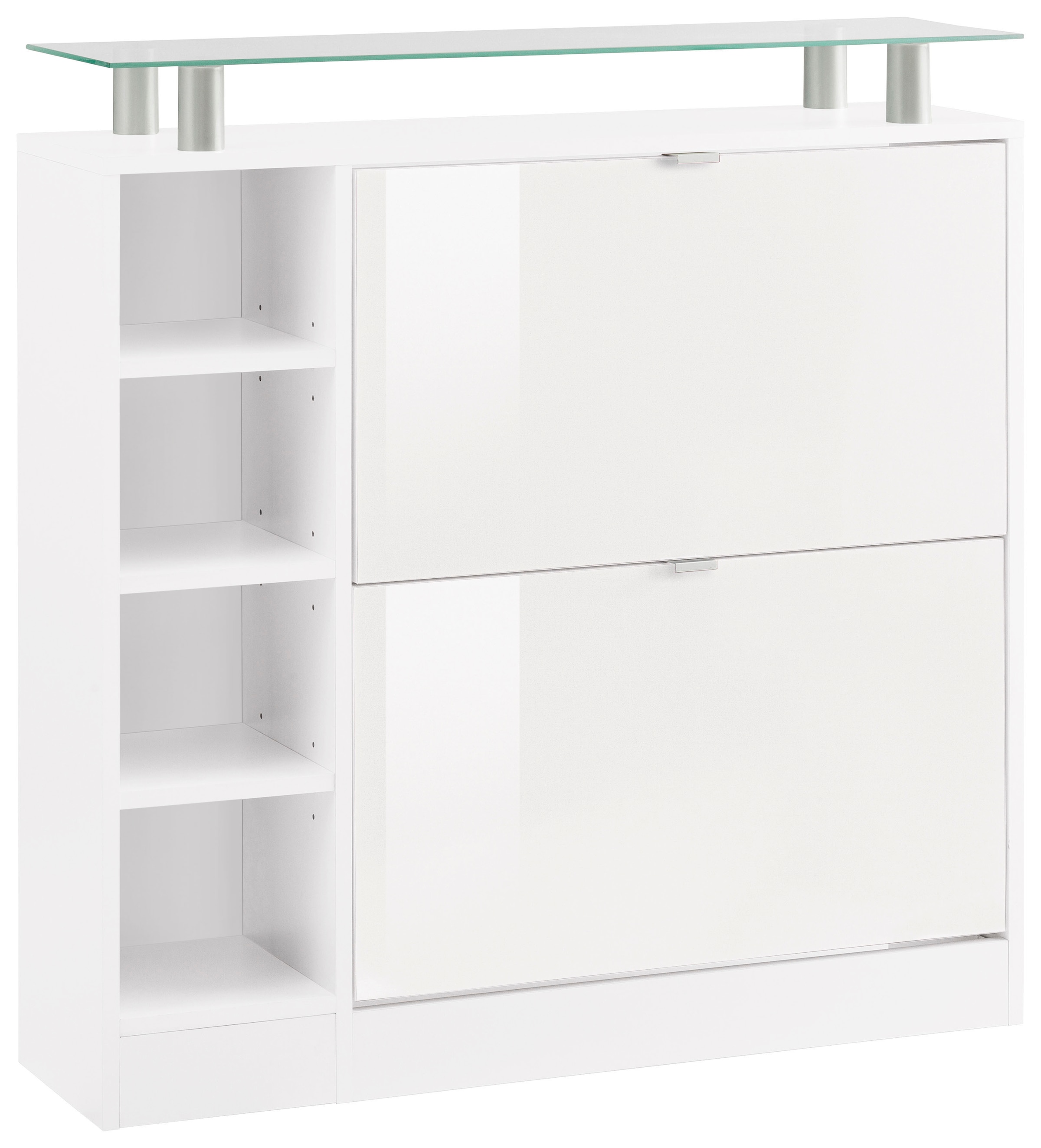 borchardt Möbel Schuhschrank »Dolly, Schuhregal, Schuhkipper mit Glasablage und Metallgriffen« Breite 89 cm