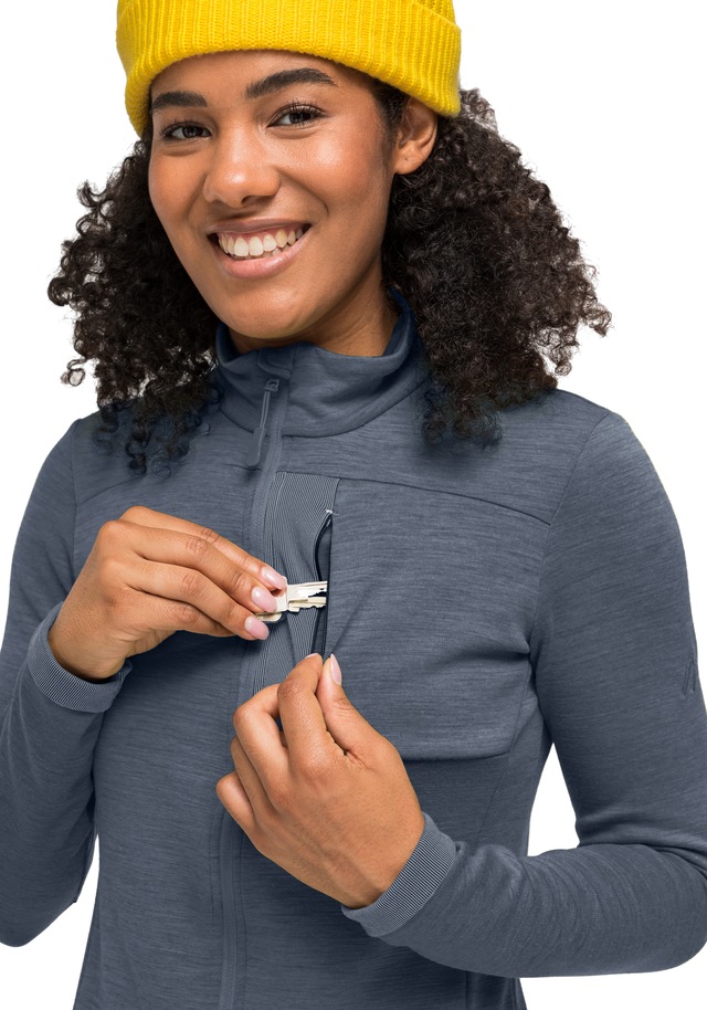 Maier Sports Funktionsshirt »Skutvik W«, Midlayer-Jacke für Damen, ideal für Outdoor-Aktivitäten