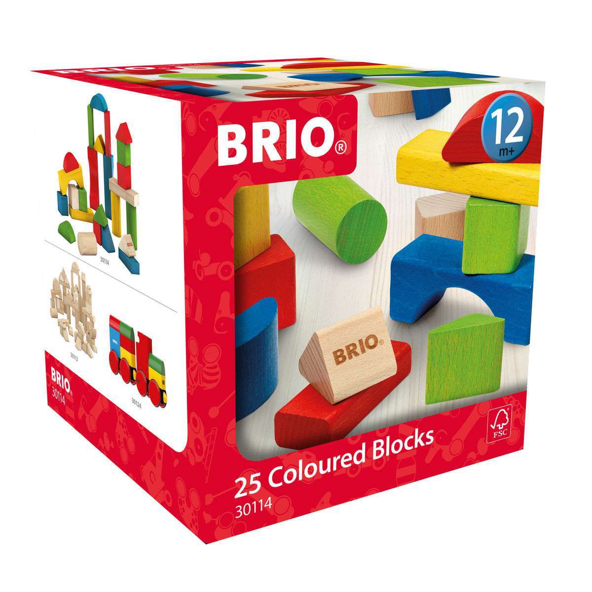 BRIO Spiel Bunte Holzbausteine 25Teile