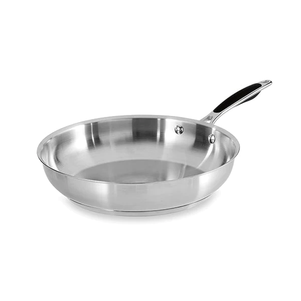 Lot de 2 poêles tout inox Excell’Inox 28 et 32 cm Mathon