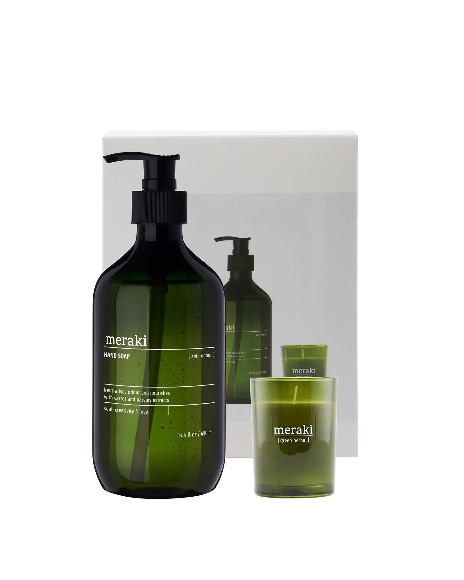 Meraki Kitchen Essentials Anti-odour Hand Soap + Scented Candle