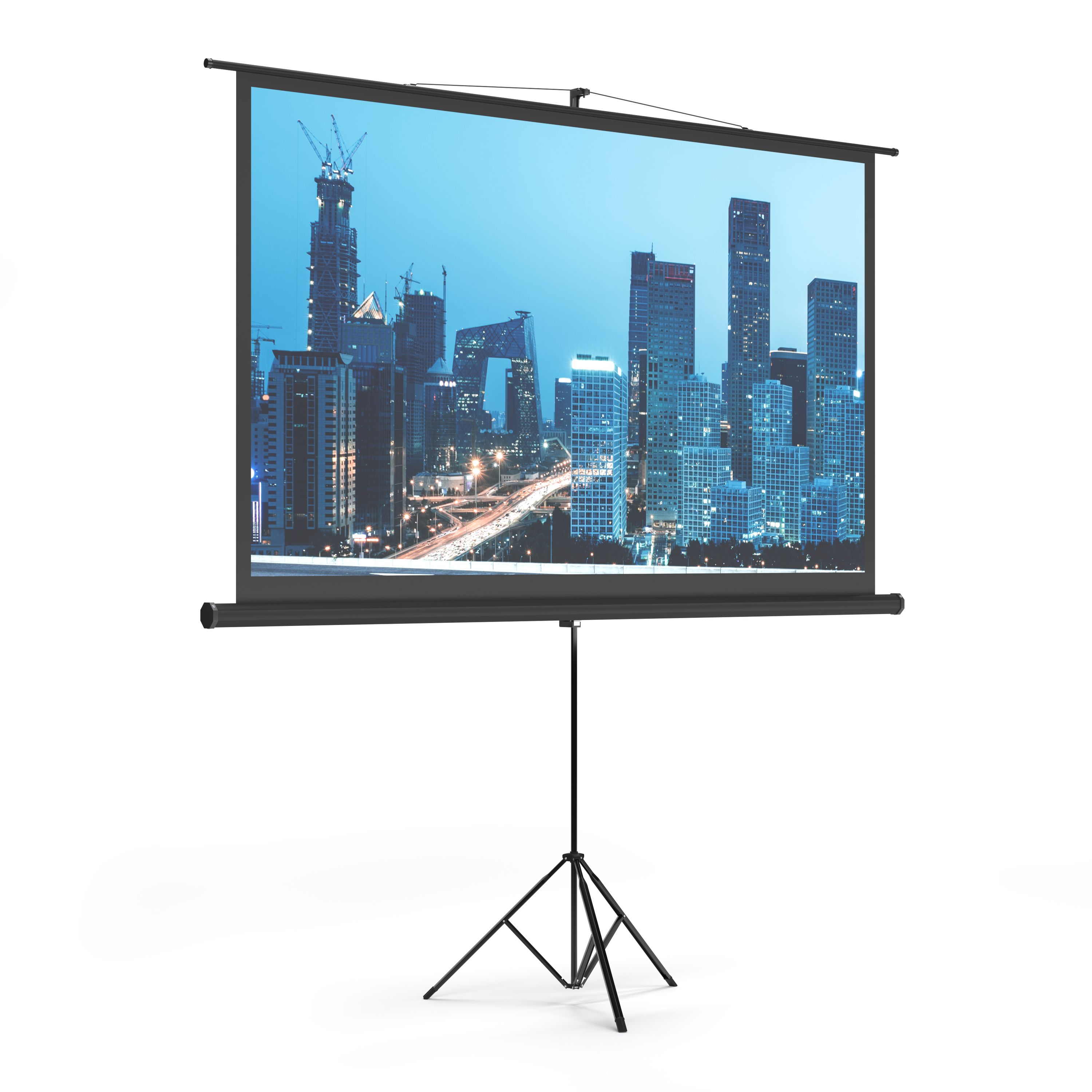 Leinwand Beamer mit Stativ 226 x 130 cm