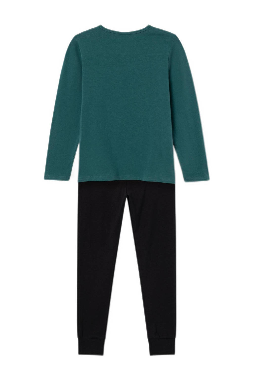 NAME IT pyjama NKMNIGHTSET CARS groen/zwart