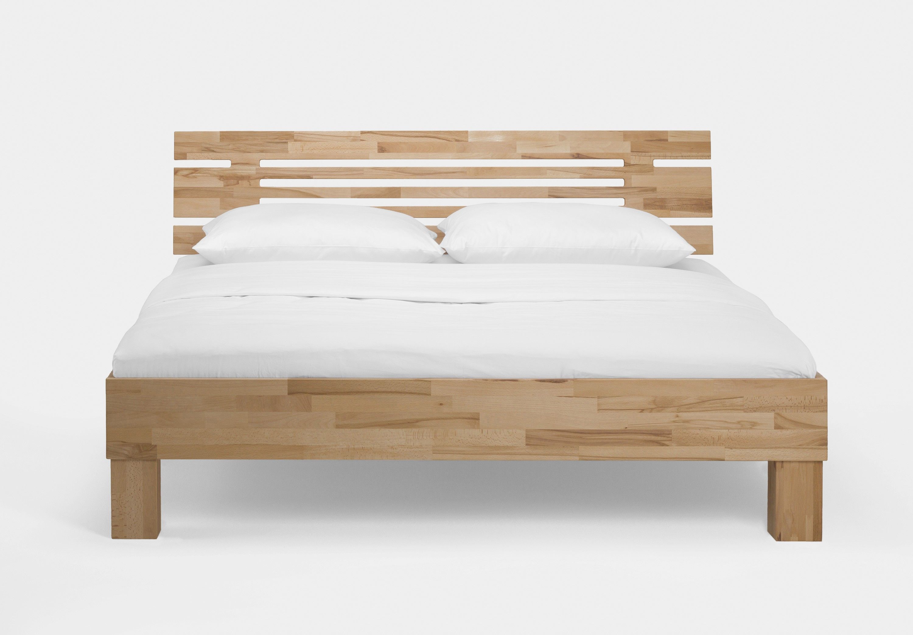 Holzbett Classic 90 x 190 cm Kernbuche geölt
