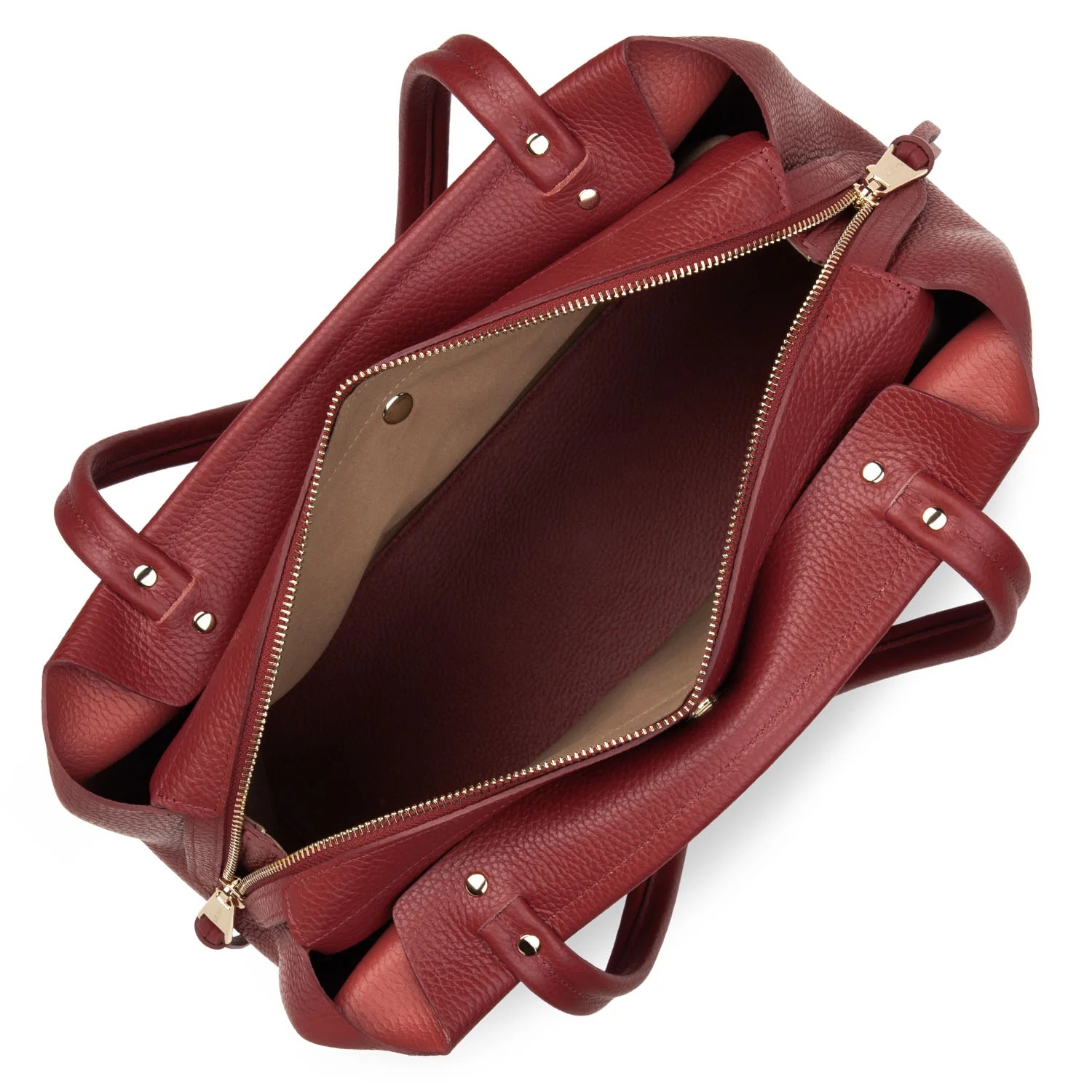 Foulonné Double-Grand sac cabas épaule