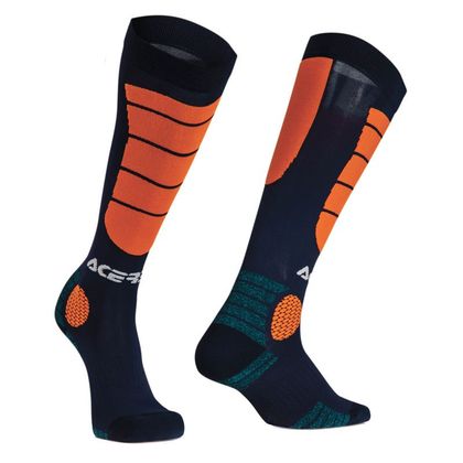 Chaussettes MX Acerbis MX IMPACT BLUE FLUO ORANGE - Bleu / Orange