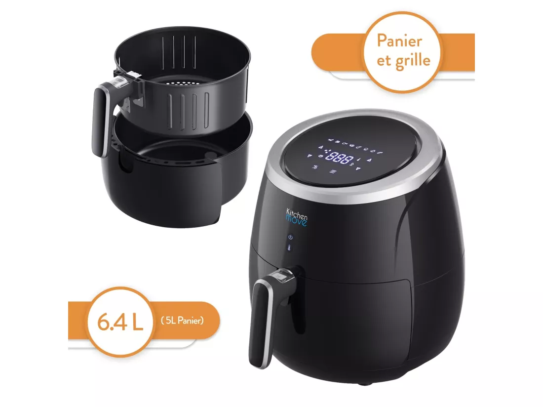 Friteuse électrique sans Huile STORM Noir Polypropylène 2000W