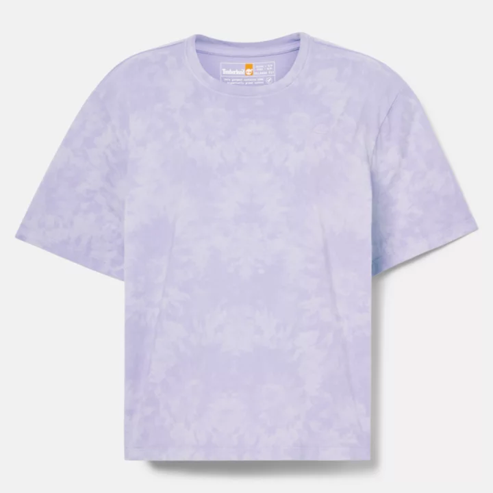 T-shirt tye & dye pour femme en violet