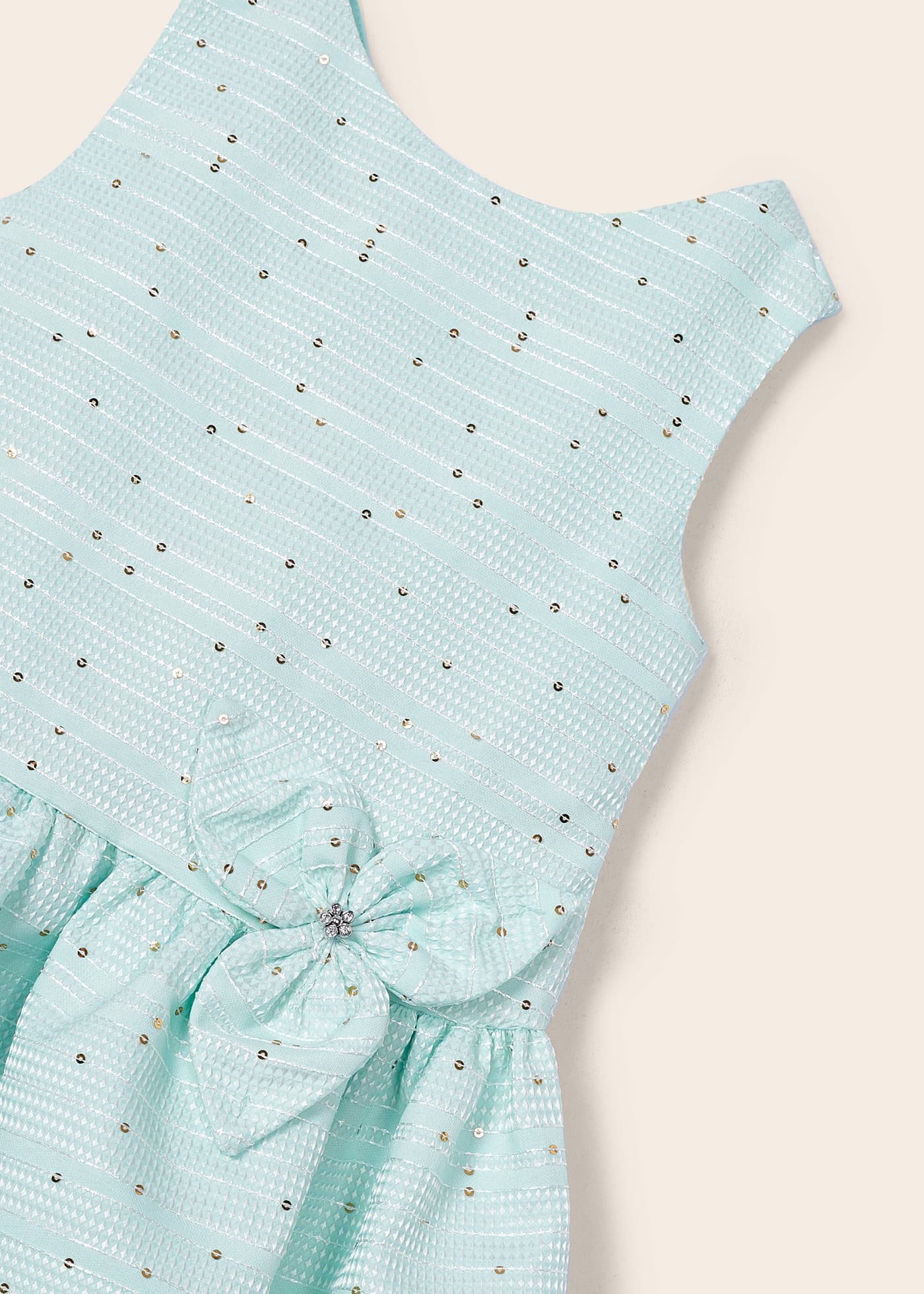 Vestido jacquard para menina