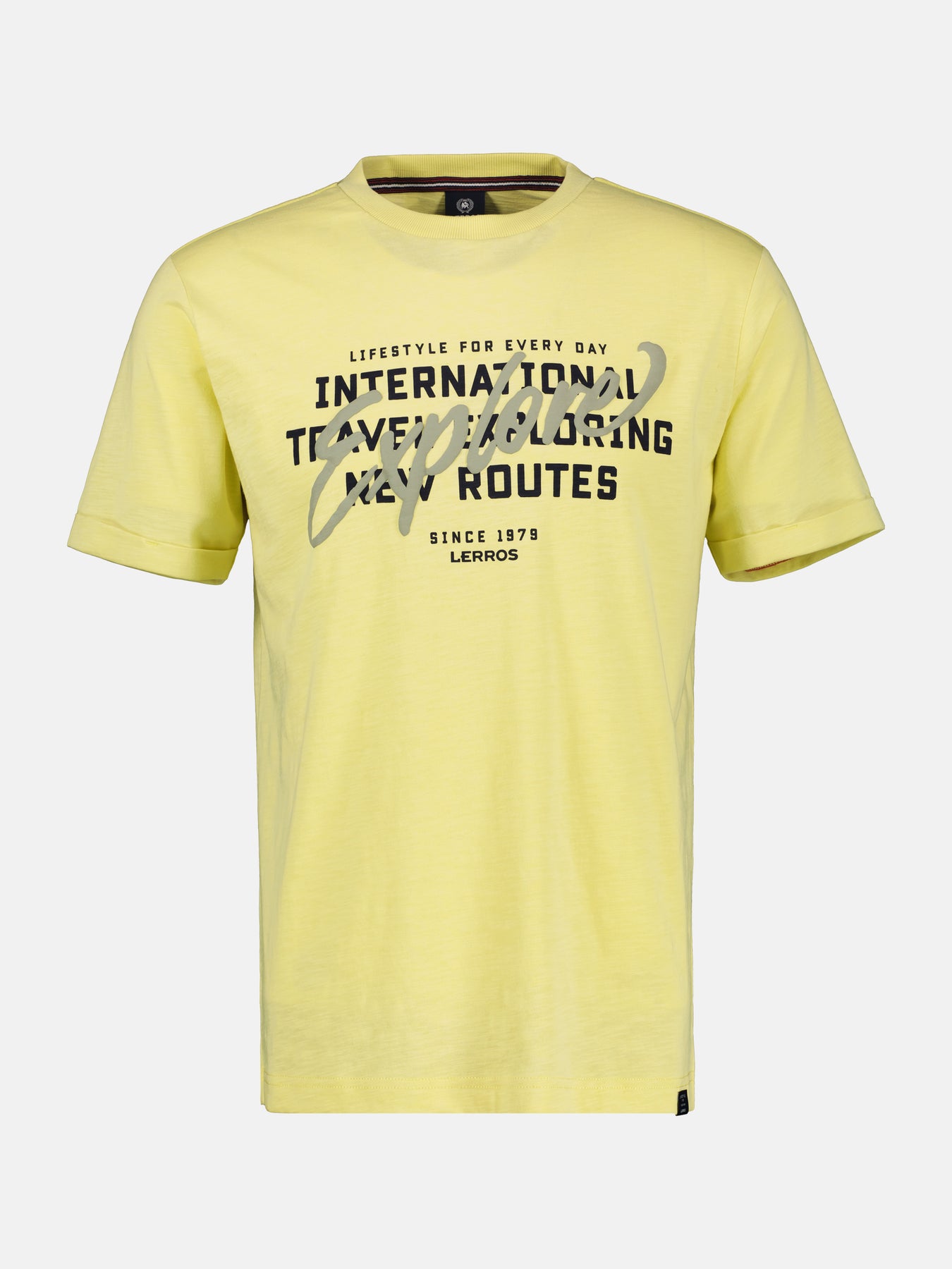 T-Shirt mit Brustprint in Übergrößen