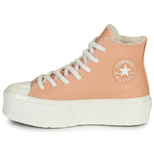 Converse - CHUCK TAYLOR ALL STAR LIFT 2X COZY TONES HI - Beige