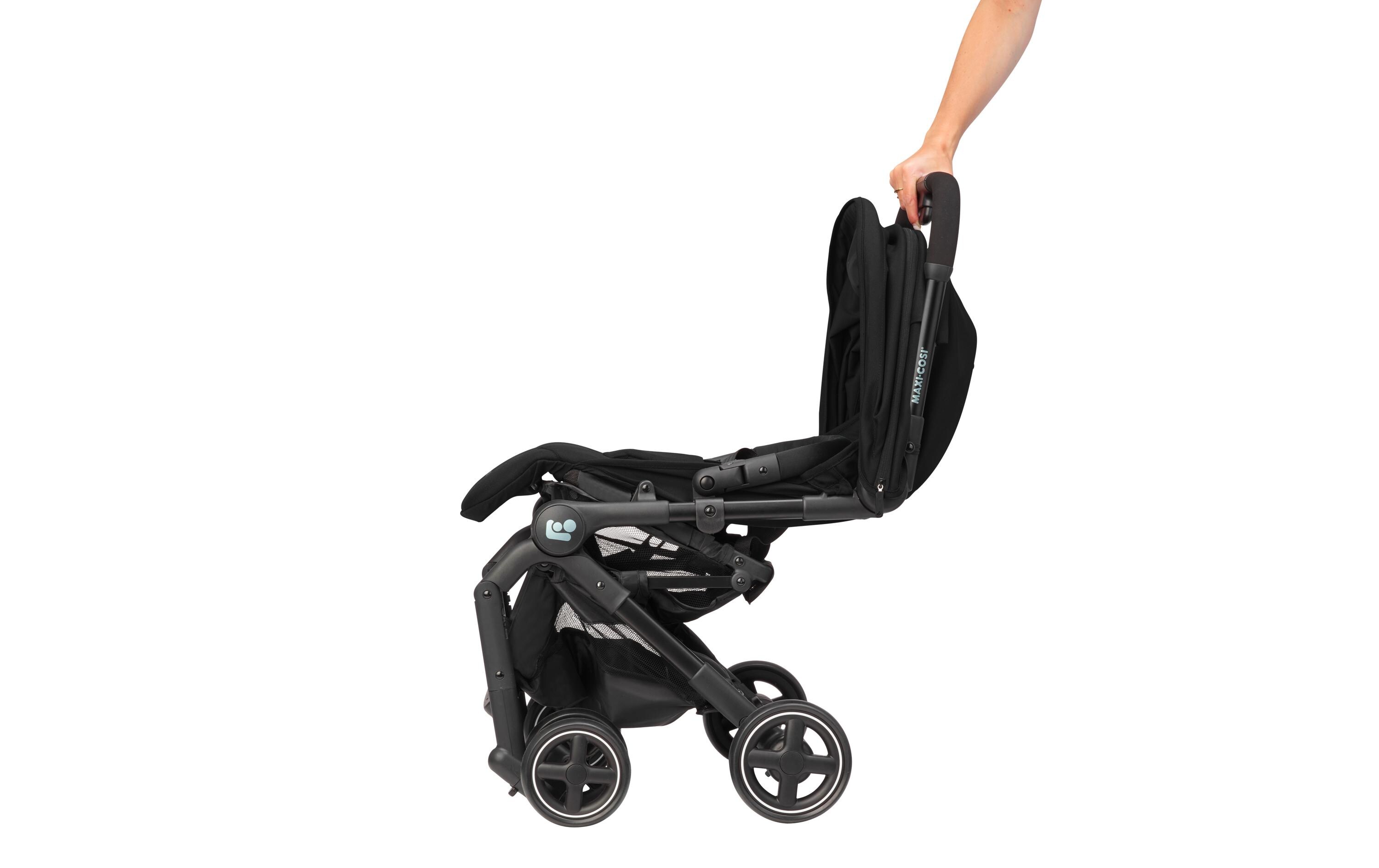 Buggy Lara2 Schwarz<br>Kinderwagen für enge Räume und grosse Abenteuer