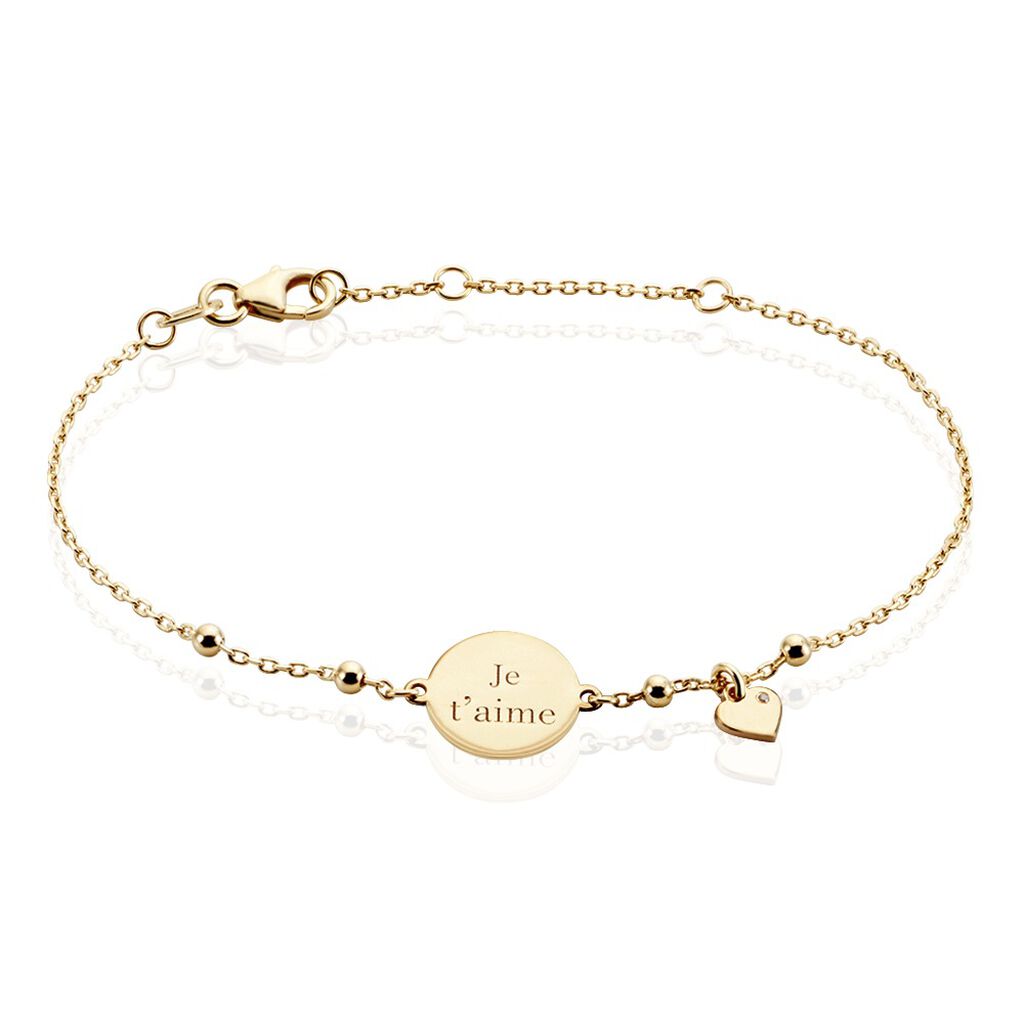 Bracelet Plaqué Or Fulvian Oxyde De Zirconium