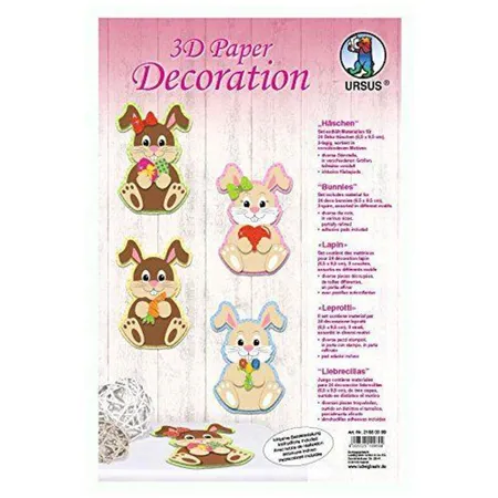 URSUS 3D Paper Decoration Häschen