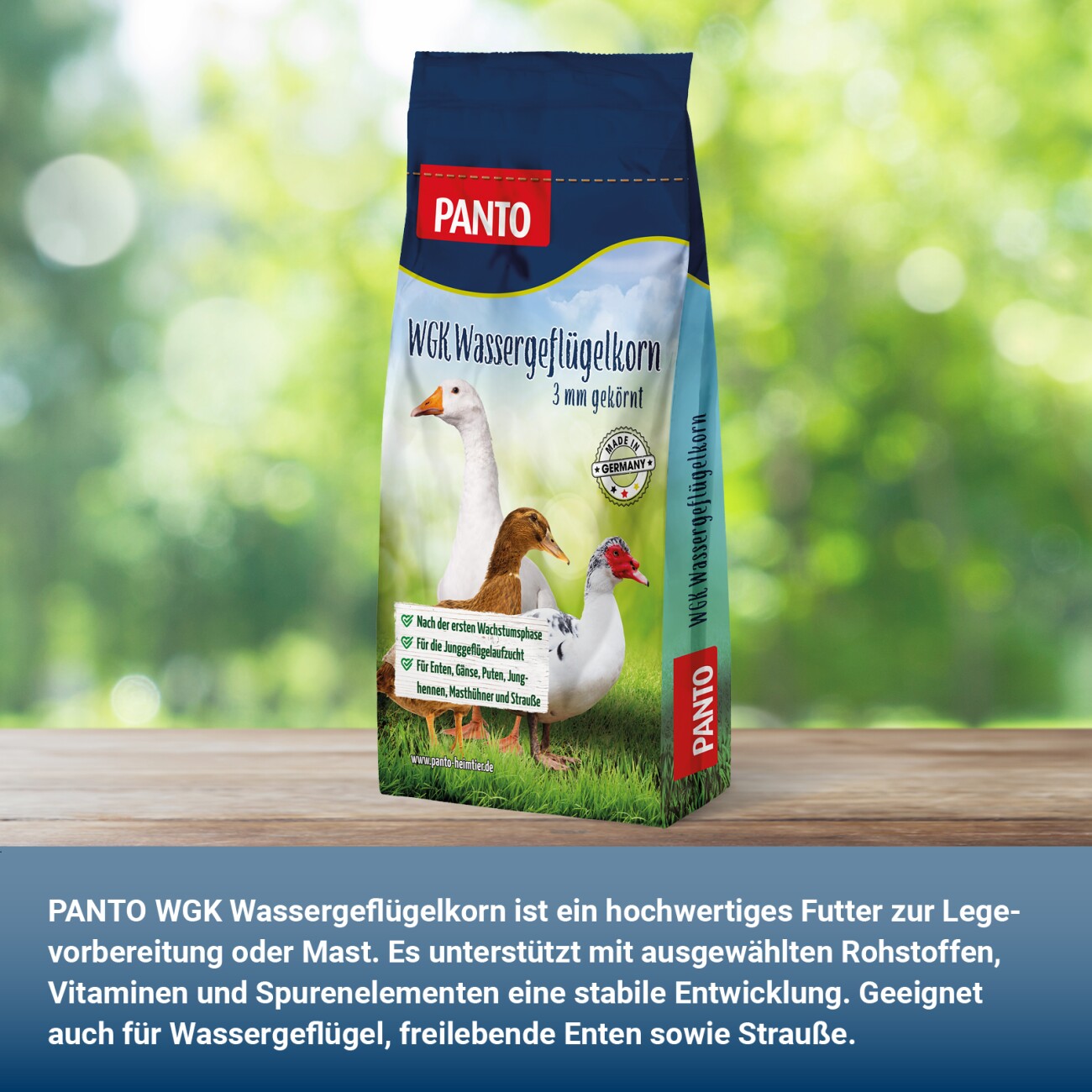 Panto WGK WASSERGEFLÜGELKORN (3 MM GEKÖRNT) 25kg