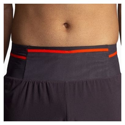 Short 2-en-1 Brooks High Point 2.0 3inch Noir/Rouge Homme