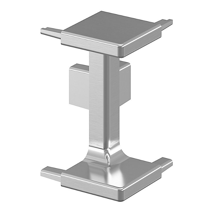 Angle extérieur pour rail de tiroir acier brossé Caraway Innovo GoodHome