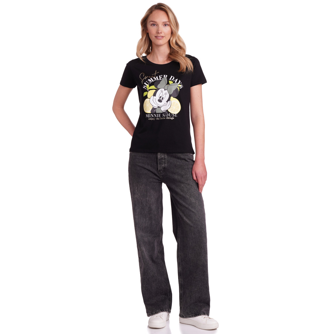 Gina Benotti Minnie Maus T-Shirt mit Print schwarz