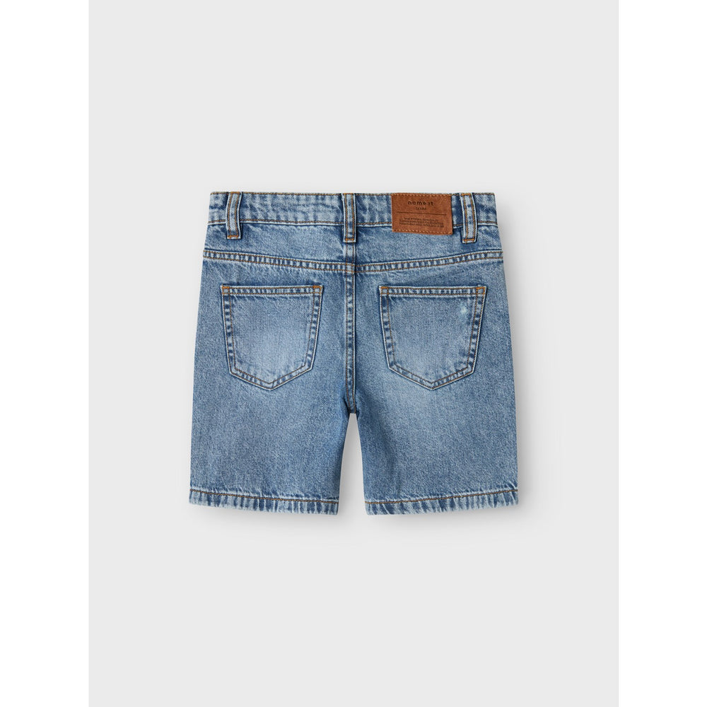 Køb Name It Medium Blue Denim Silas Loose Denim Shorts Noos