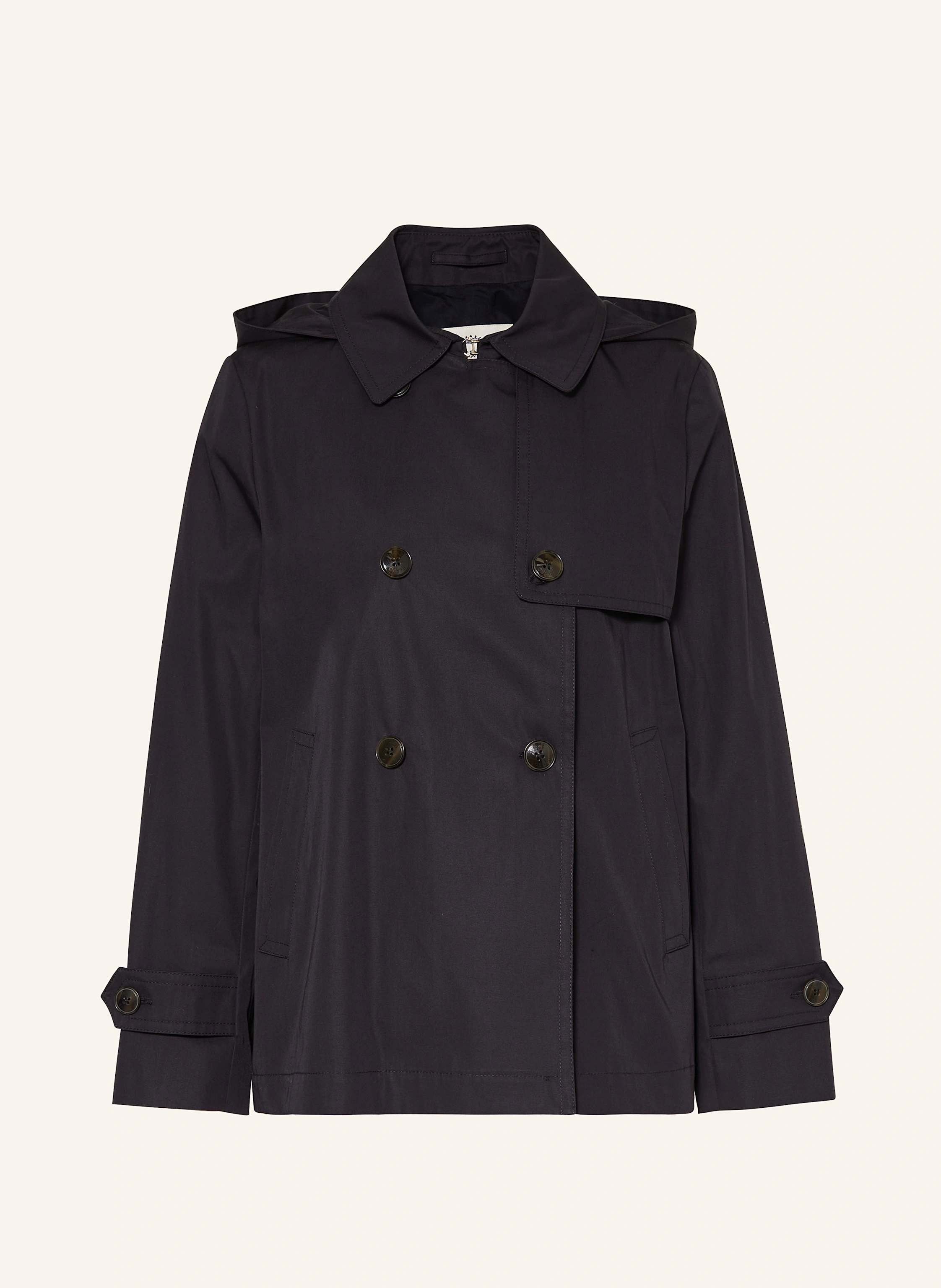 HERNO Trenchcoat mit abnehmbarer Kapuze