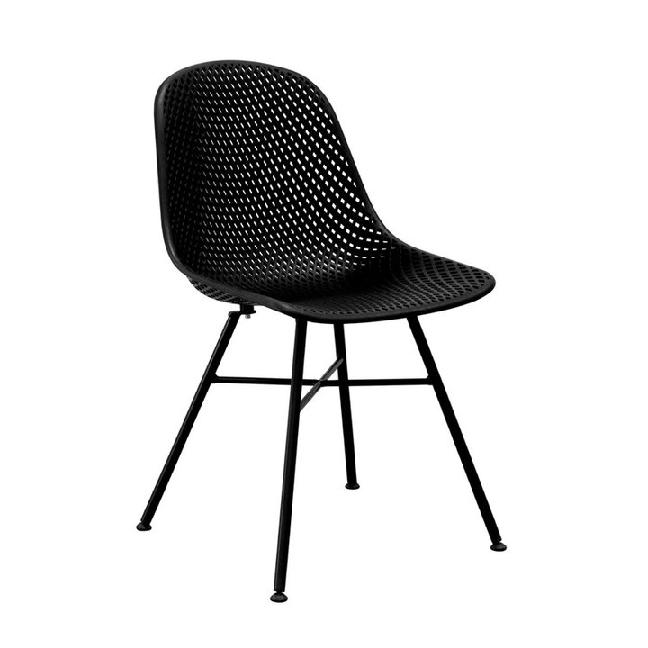 Tuinstoel - Sol Zwart | Modern design | Weerbestendig