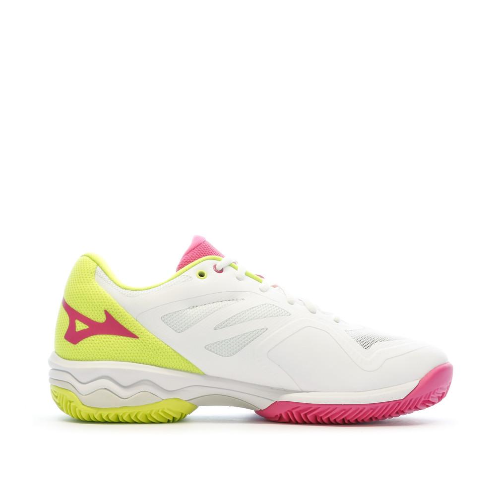 Mizuno Chaussures de Padel Blanche Femme MizunoWave Exceed Light
