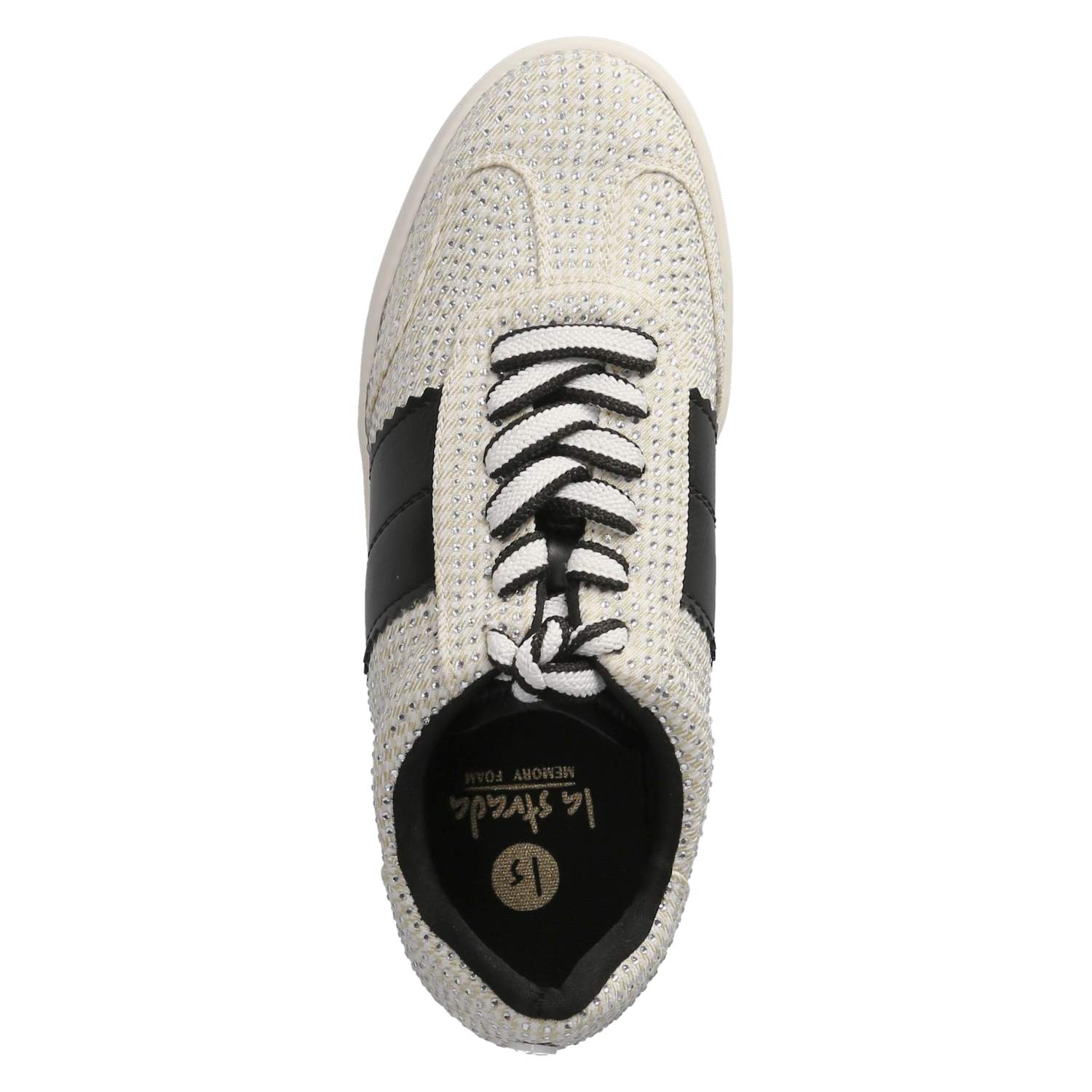 La Strada Low Sneaker - white black