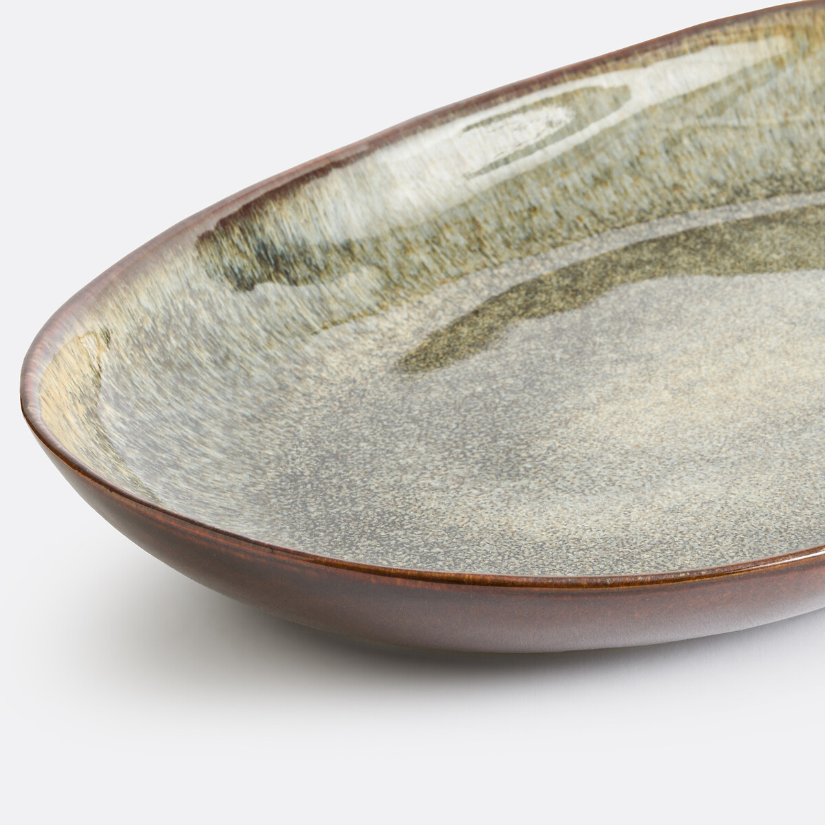 LA REDOUTE INTERIEURS<br>Tigela de barro vidrado 36x22cm, Azoia