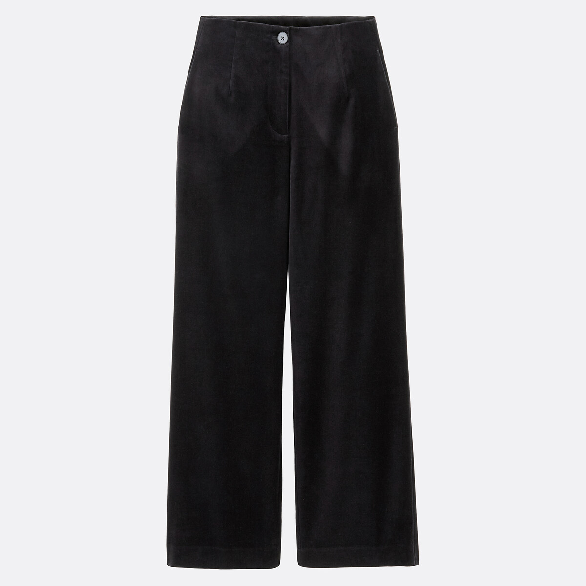 COLEÇÕES LA REDOUTE<br>Calças de pernas largas em veludo macio, modelo Signature EULALIE
