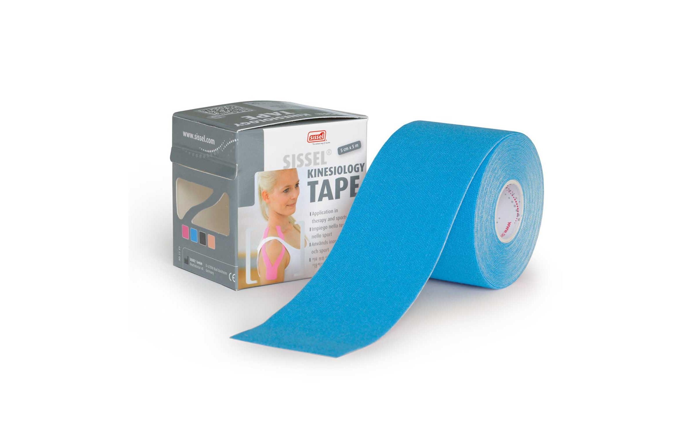 Kinesiology Tape blau 5 cm x 5 mAtmungsaktives Tape für Muskeln und Gelenke