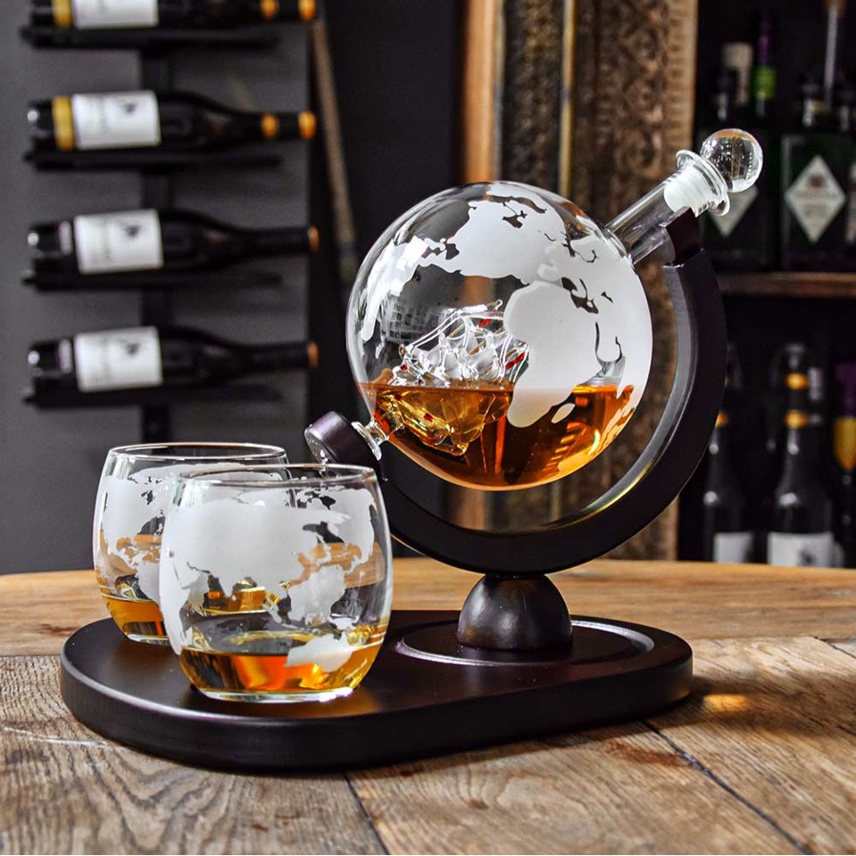Deluxe Globe Decanter Sæt (04976)