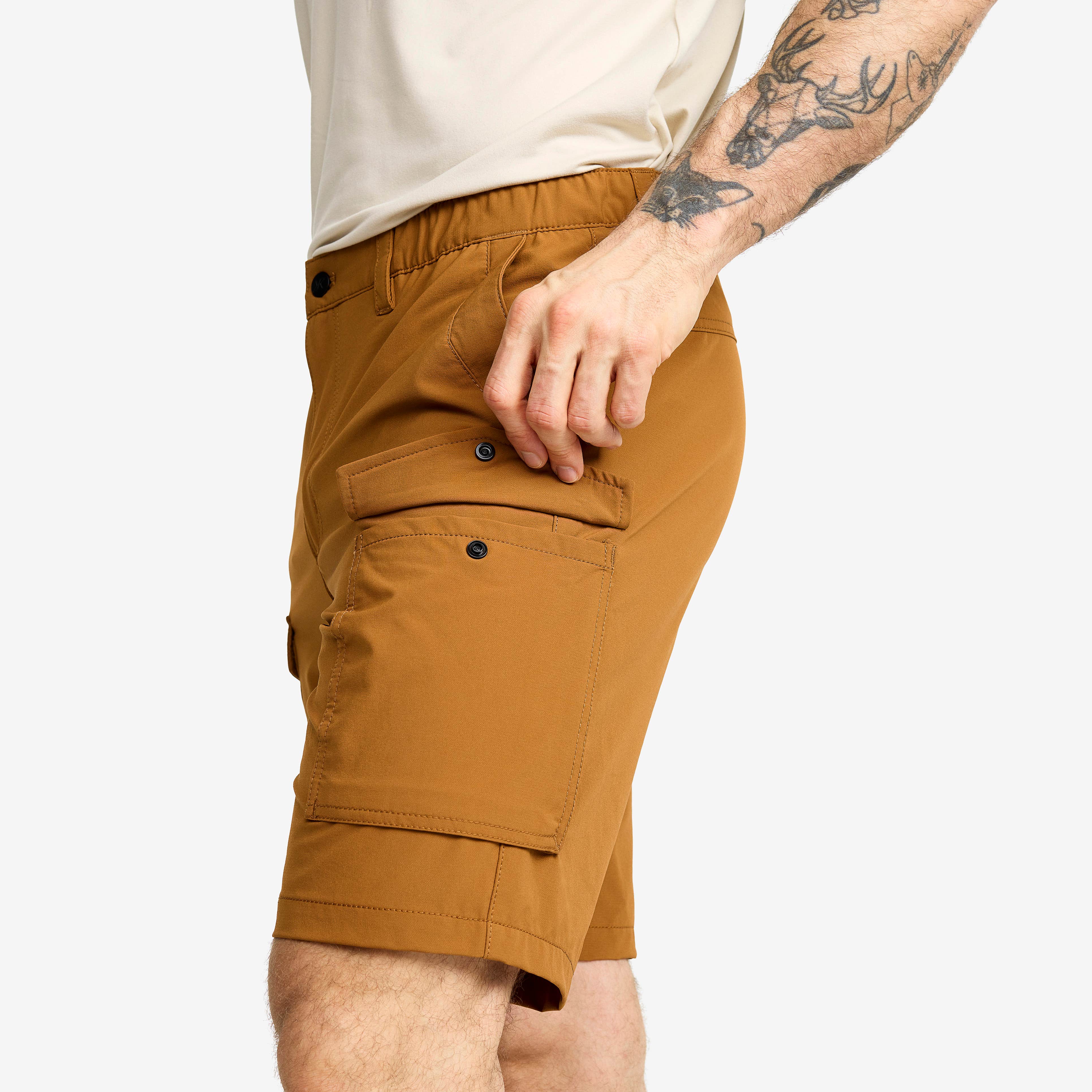 Adventure Cargo Stretch Shorts Herre Rubber