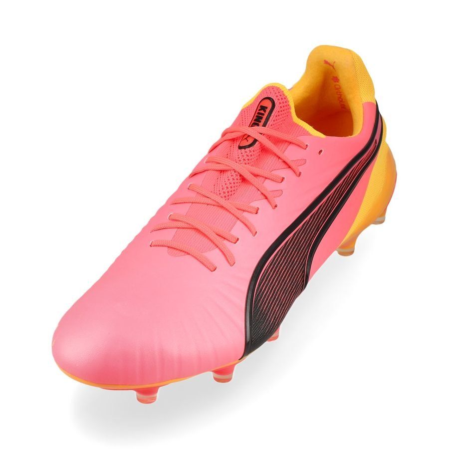 PUMA King Ultimate FG/AG Tricks - Sun Stream/Noir/Crépuscule ÉDITION LIMITÉE