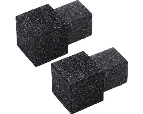 Squareline aluminium buitenhoek, antraciet finish, 2 stuks