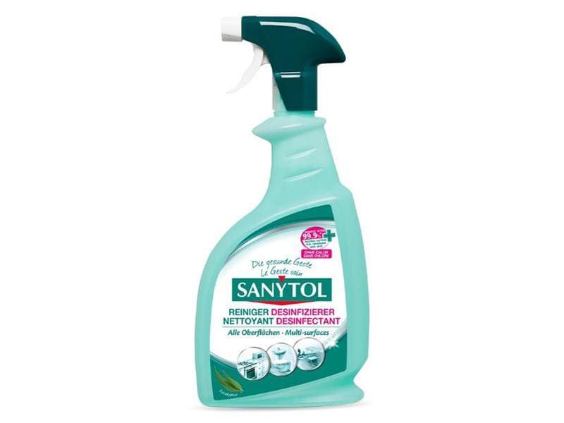 Sanytol Reiniger Desinfizierer Spray 750 ml Entfernen von Schmutz und Desinfektion in einem Schritt