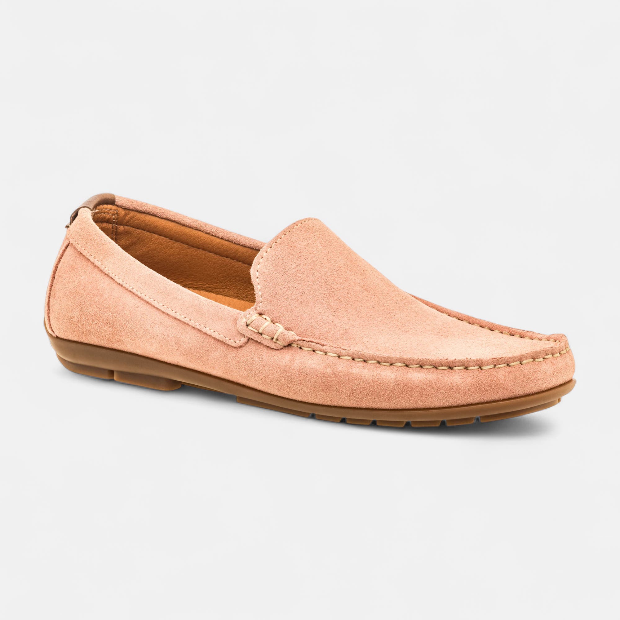 Mocassins Homme en cuir rose