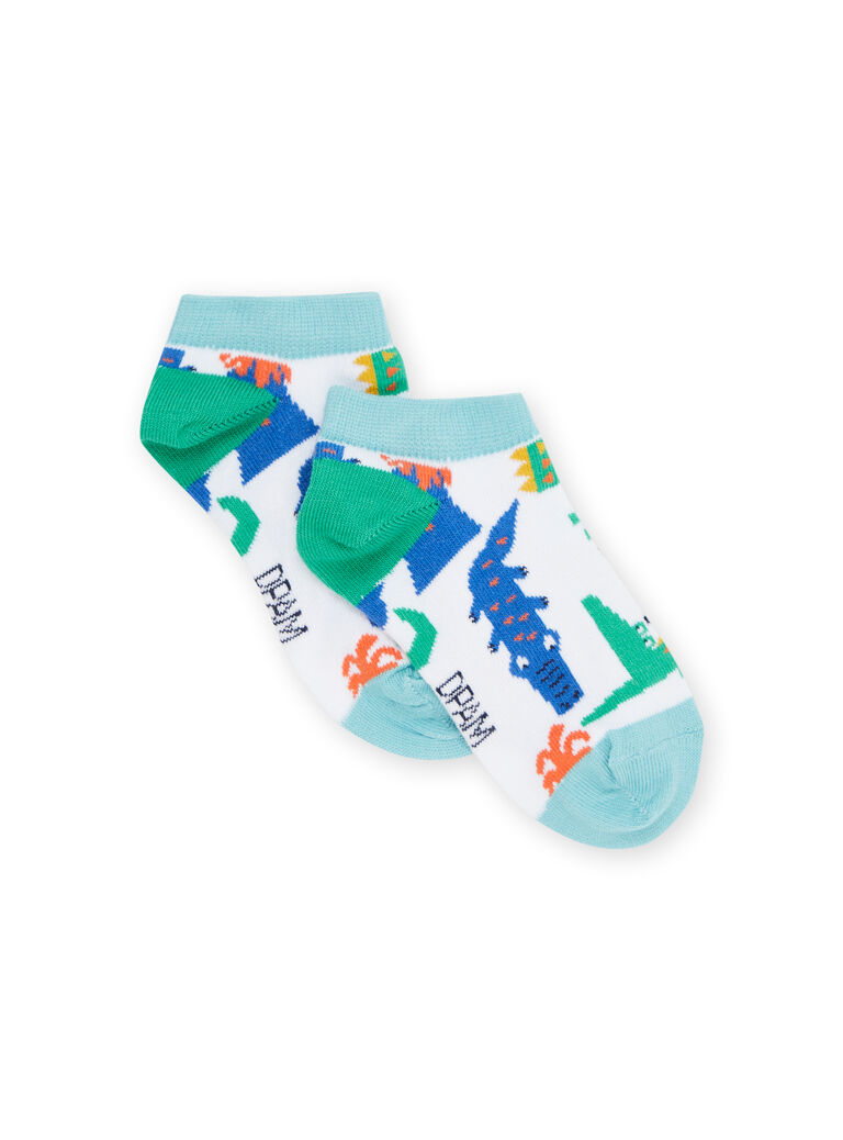 Chaussettes multicolores à imprimé crocodiles