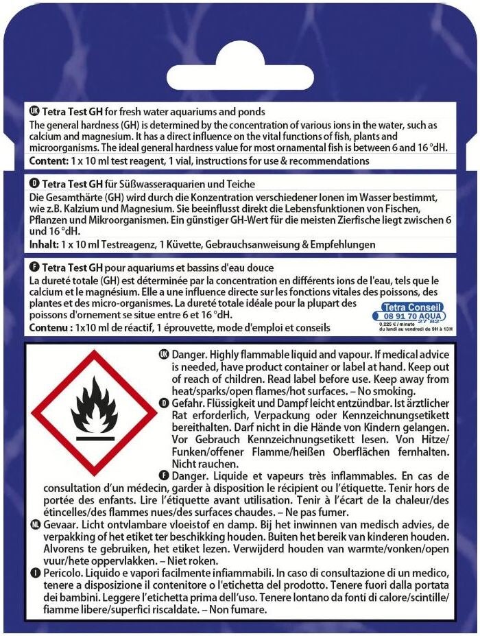 Tetra watertest GH algemene hardheid 10 ml
