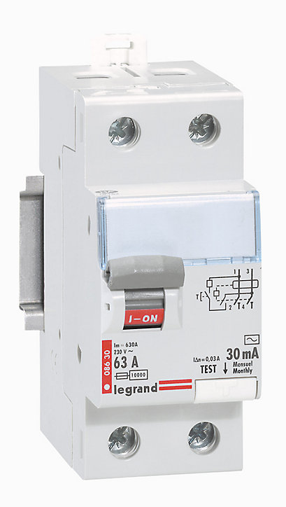 Interrupteur différentiel 30mA 63A type AC Legrand