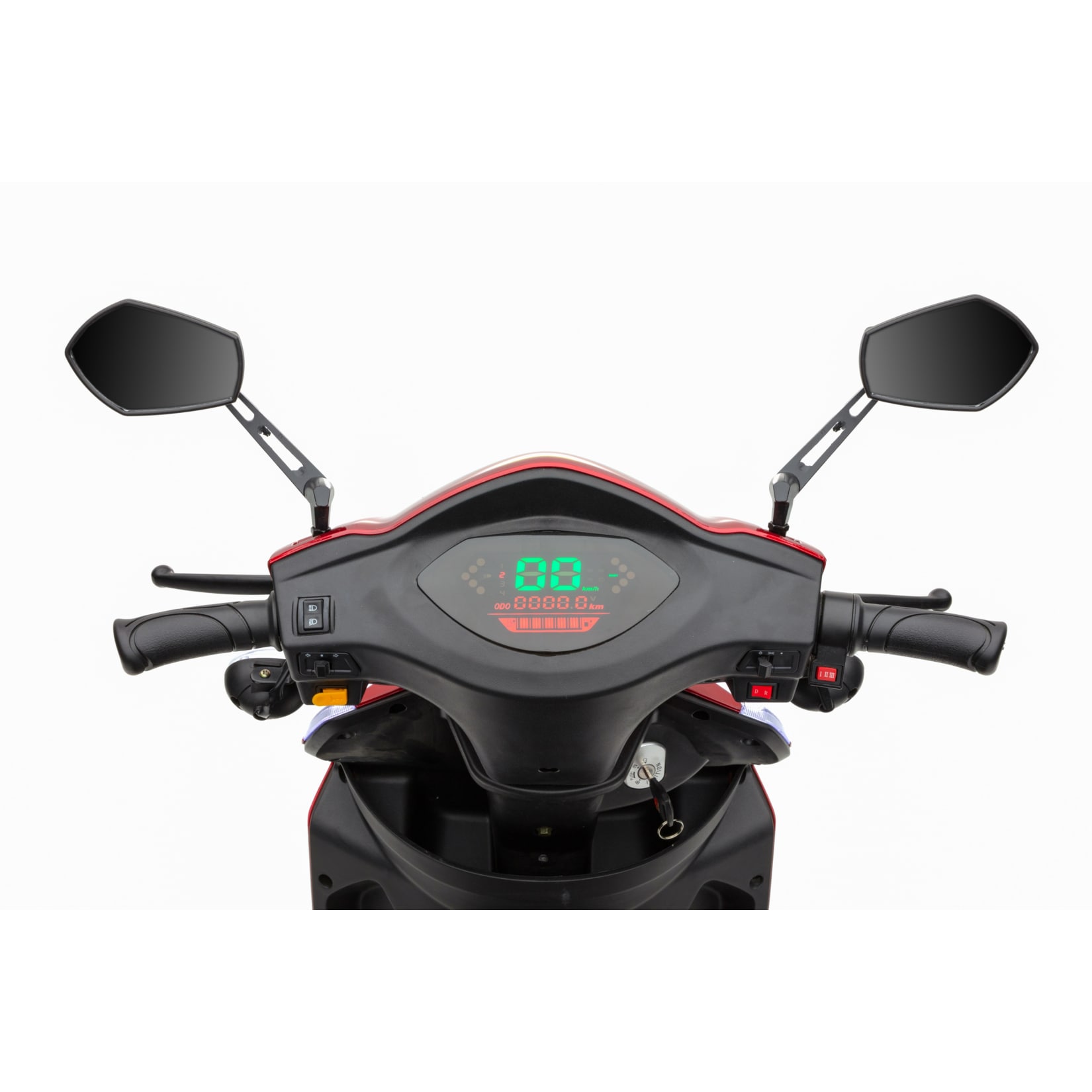 ECONELO S1000L Elektro-Dreirad, mit Lithium Akku, rot