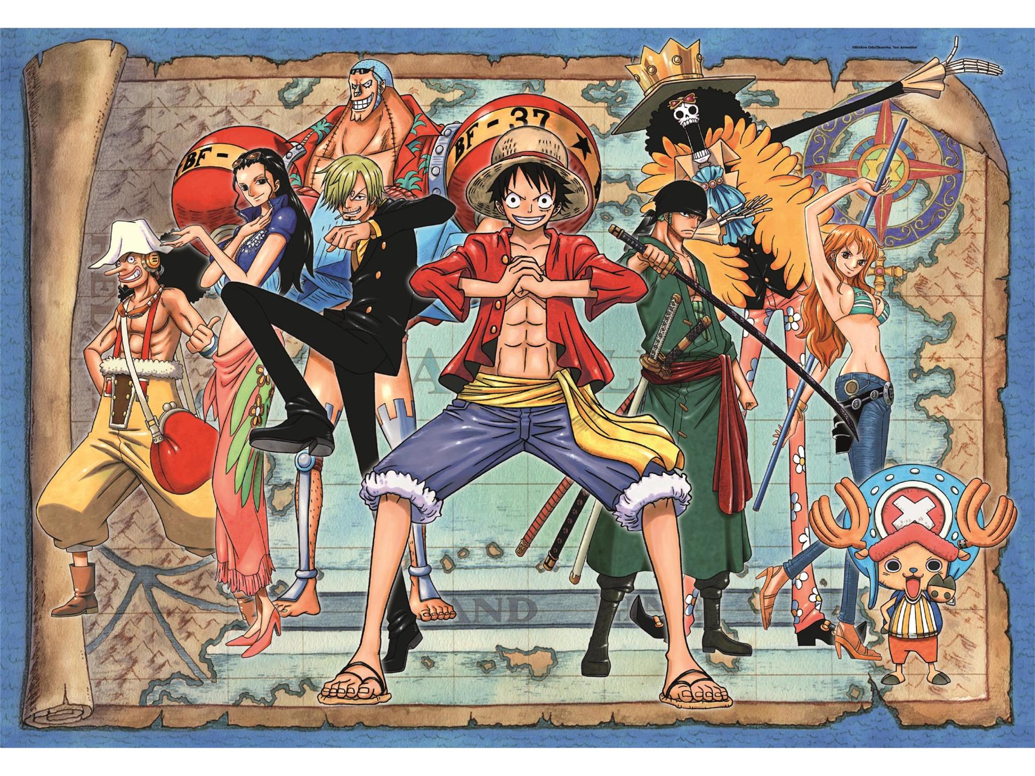 PUZZLE ANIME CLEMENTONI ONE PIECE CUBE 500 PEÇAS