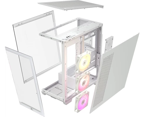 Corsair 3500X ARGB Tempered Glass Mid-Tower, White