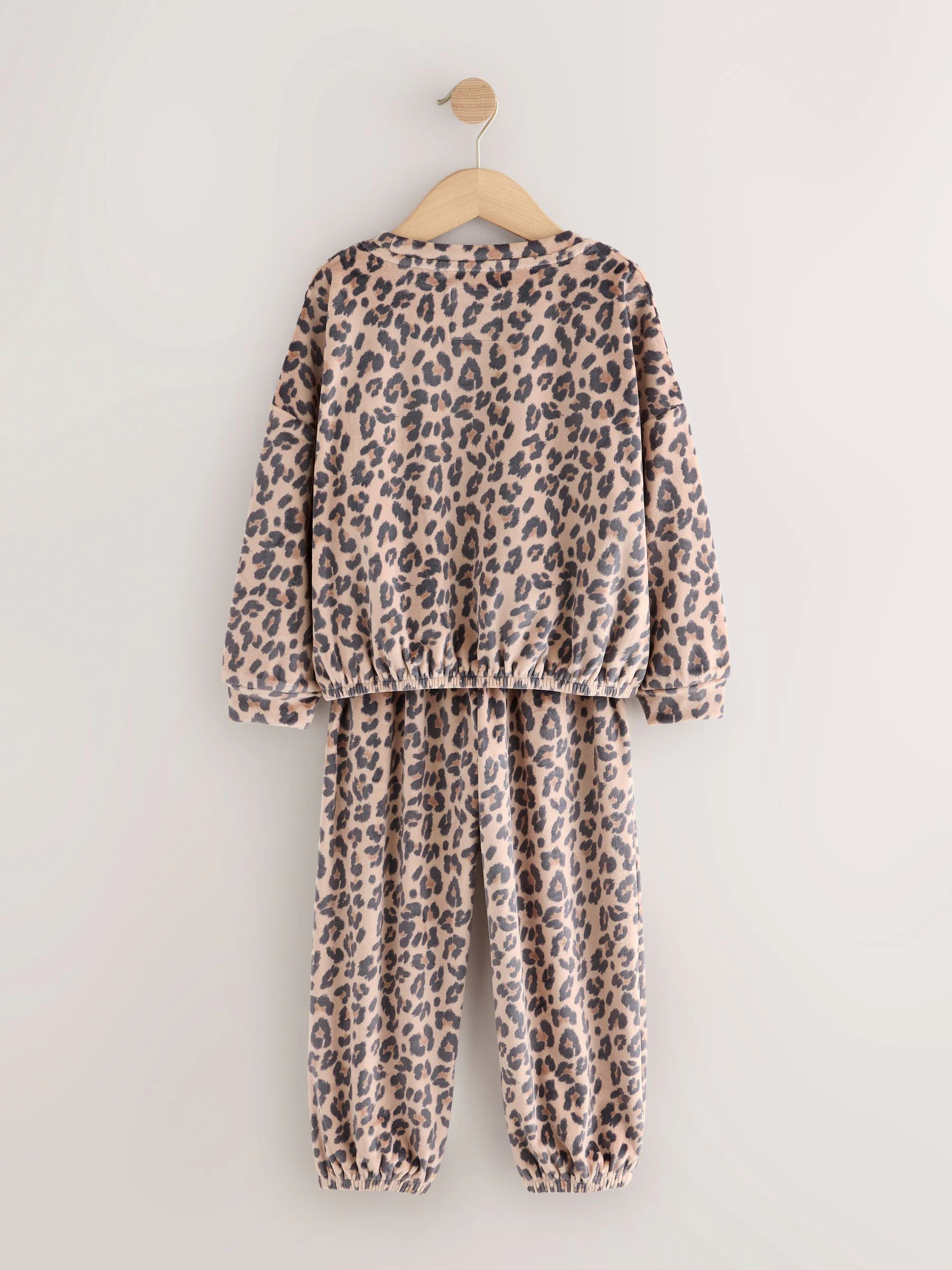 Neutraal met dieren - Behaaglijke fleece pyjama (3-16 jr)