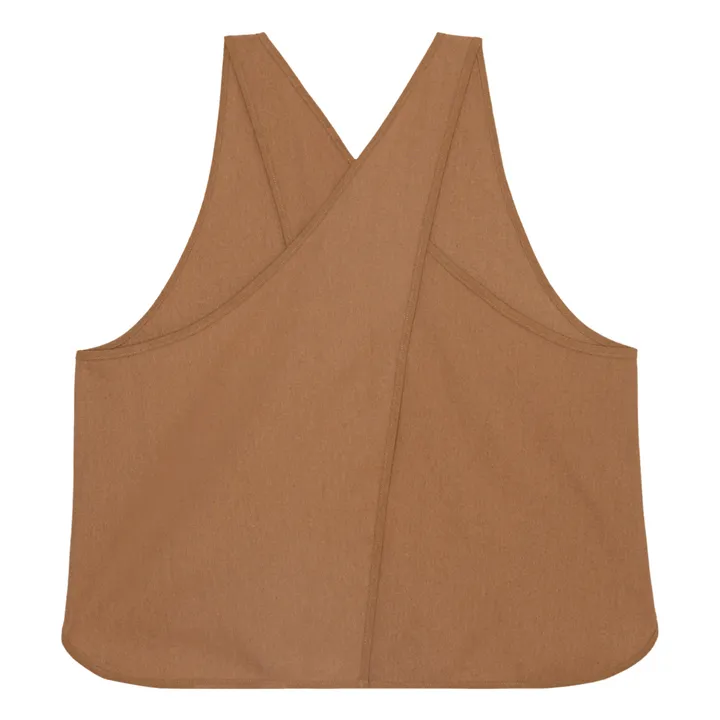 Baserange Top Apron Soie Sauvage | Marron