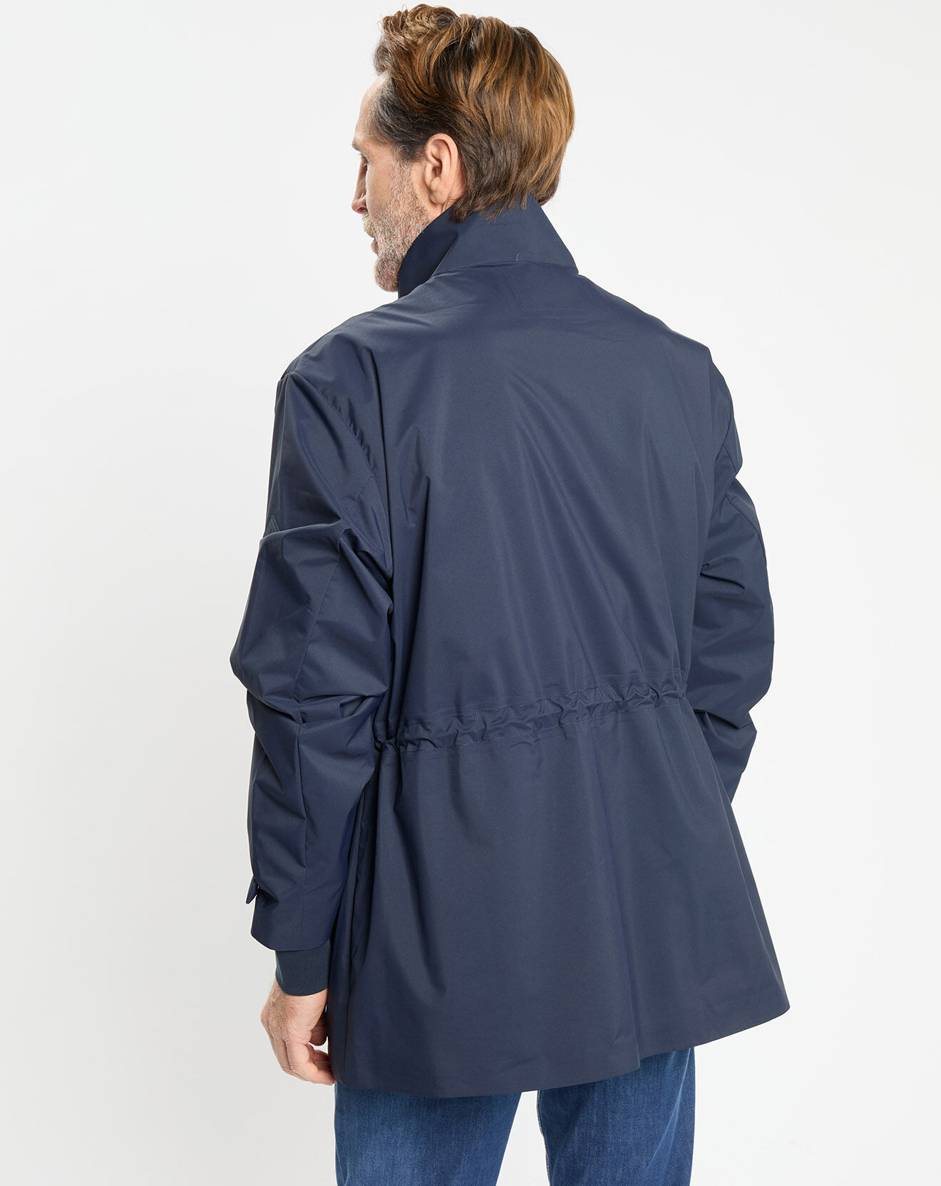Hackett London Parka imperméable Technique Vélo bleu marine