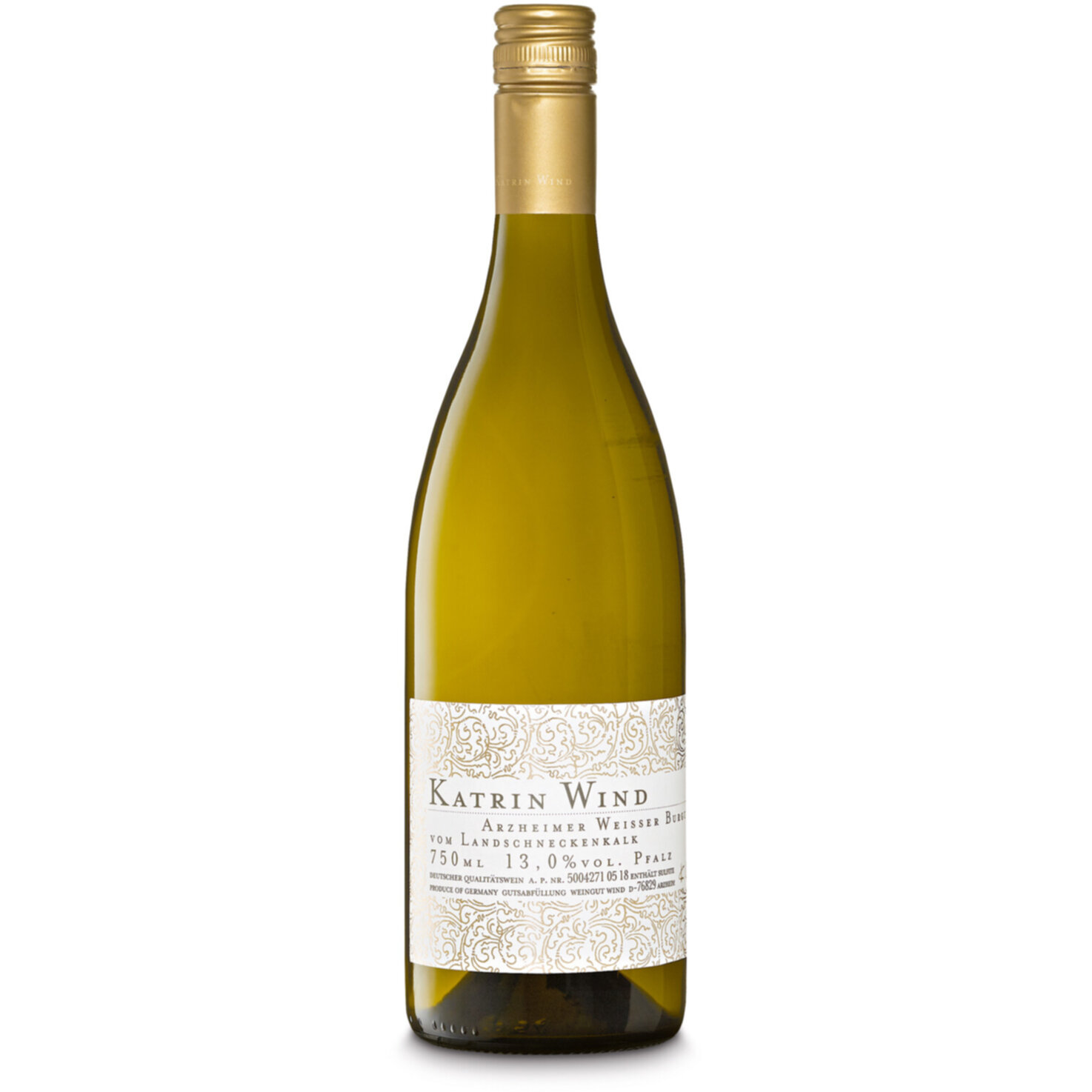 Pfalz QbA Weissburgunder vom Landschneckenkalk Katrin Wind -75cl
