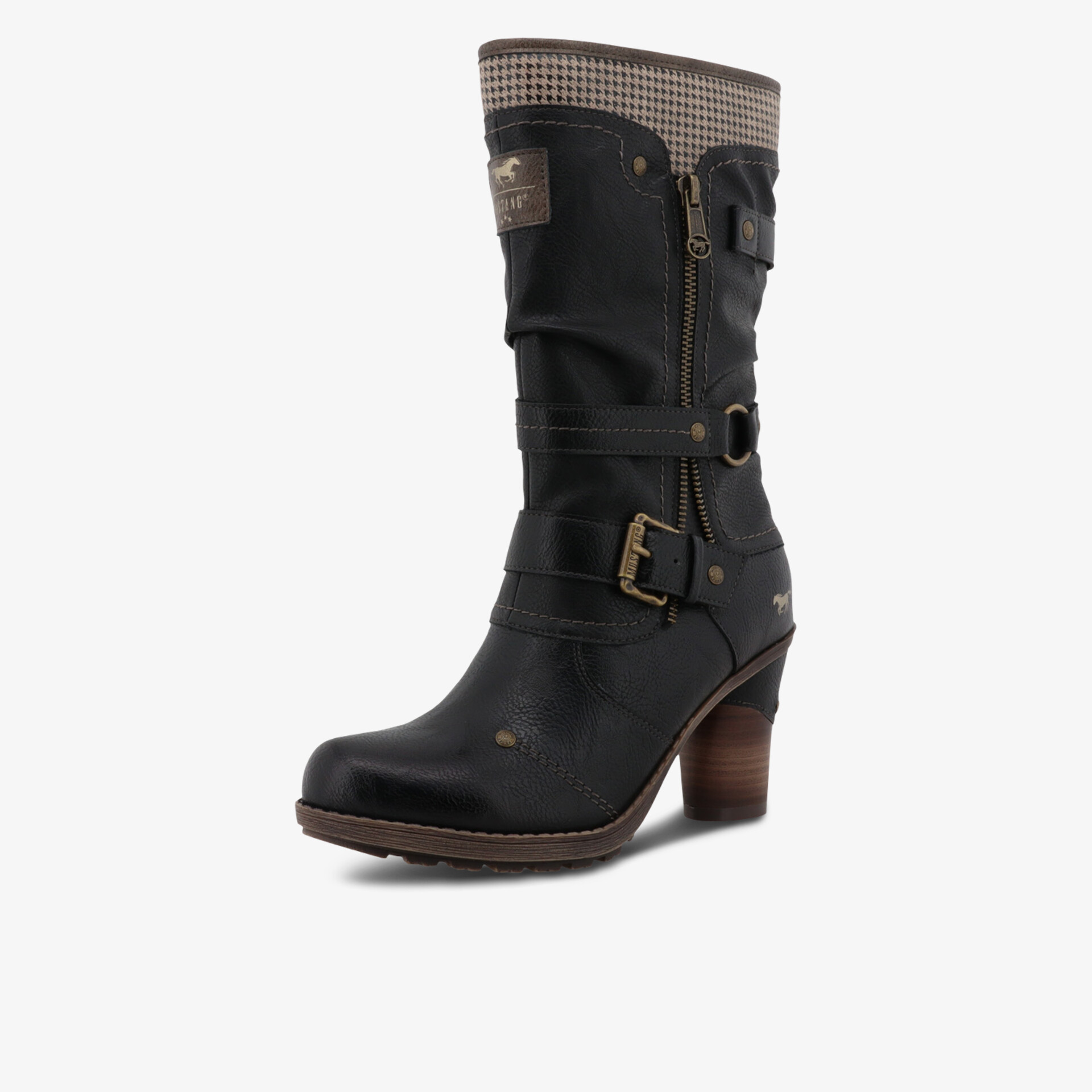 MUSTANG Damen klassische Stiefel schwarz